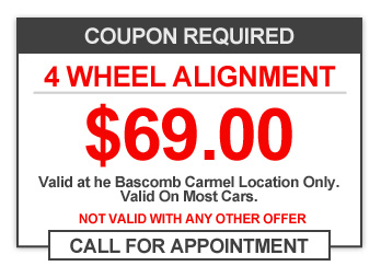 4 Wheel Alignment $39.00 Coupon
